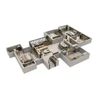 Mangalam Aikyam Ravet 3 BHK Floor Plan Image